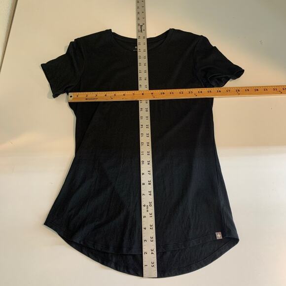 Figs Shirt Women XS Extra Small Black Super Soft Short Sleeve Underscrub Scrub - Picture 6 of 11